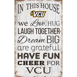 Fan Creations - VCU Rams 11'' x 19'' Team In This House Sign - Multicolor