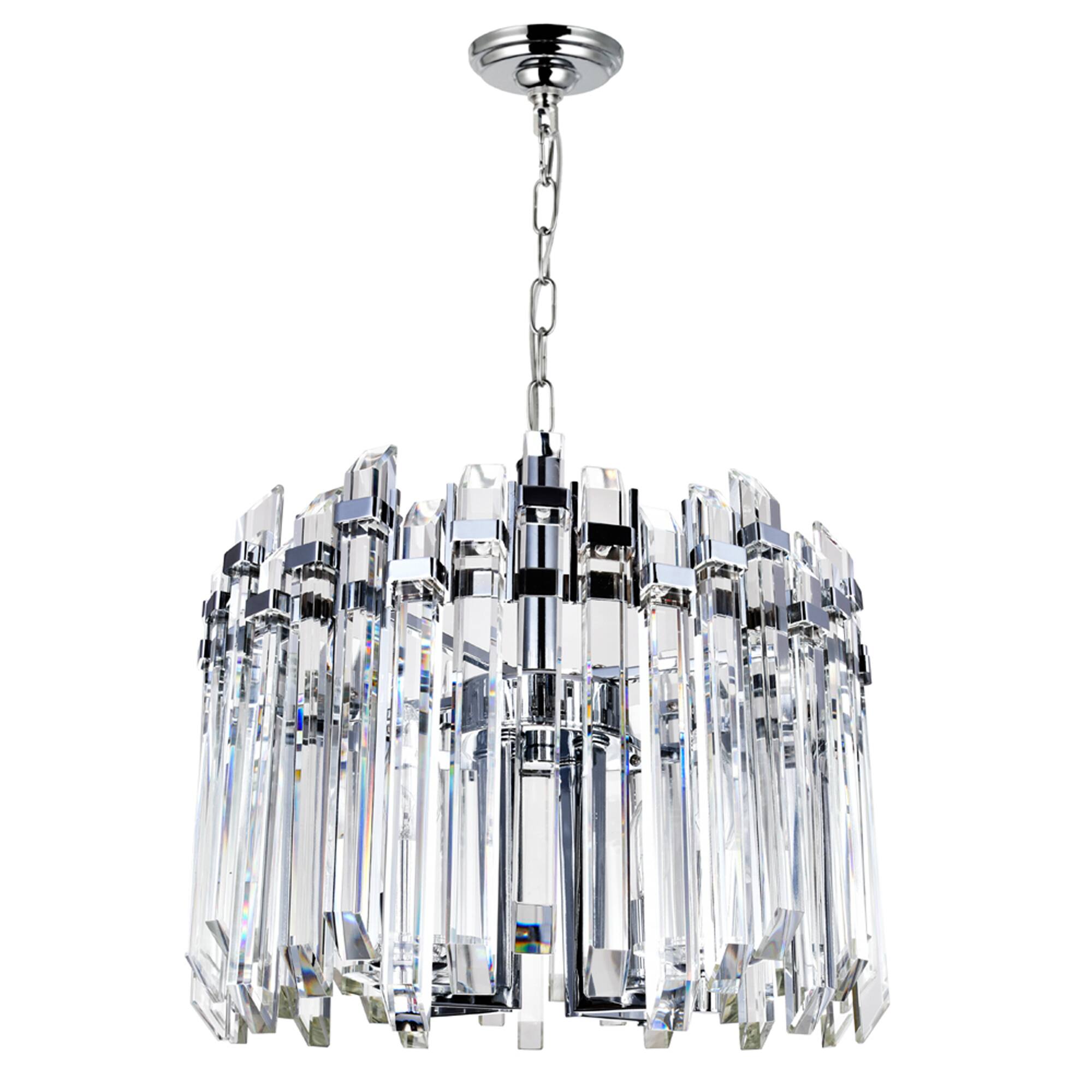 Alt View 1. CWI Lighting - Henrietta 4 Light Chandelier With Chrome Finish - Chrome.
