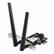 Front. ASUS - Wi-Fi 6E/Bluetooth 5.2 Tri-Band Combo Wireless-AX Plug-in Adapter - Black.