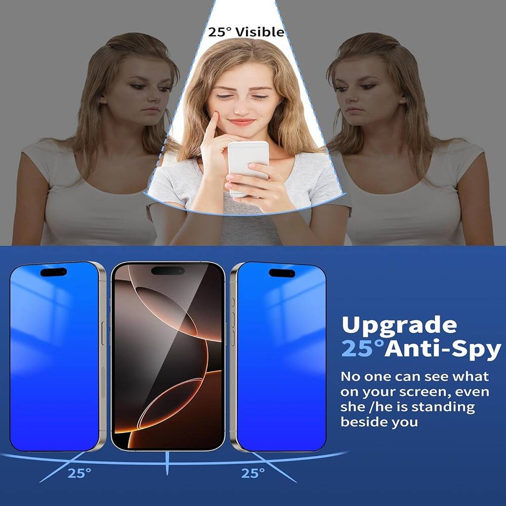 25° Visible

Upgrade 25° Anti-Spy

No one can see what on your screen, even she/he is standing beside you