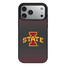 Keyscaper - NCAA - Iowa State Cyclones Linen Logo iPhone Magnetic Bump Case - 15 - Black