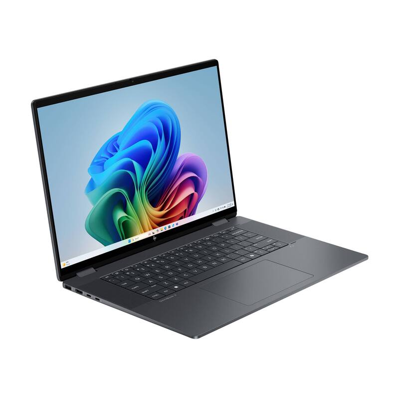 Alt View 1. HP - HP OmniBook X Flip 16" 2K Touchscreen 2-in-1 Laptop,Intel Ultra 7 256V,16GB RAM,1TB SSD,Backlit Keyboard,Win 11 Pro,Gray - Gray.