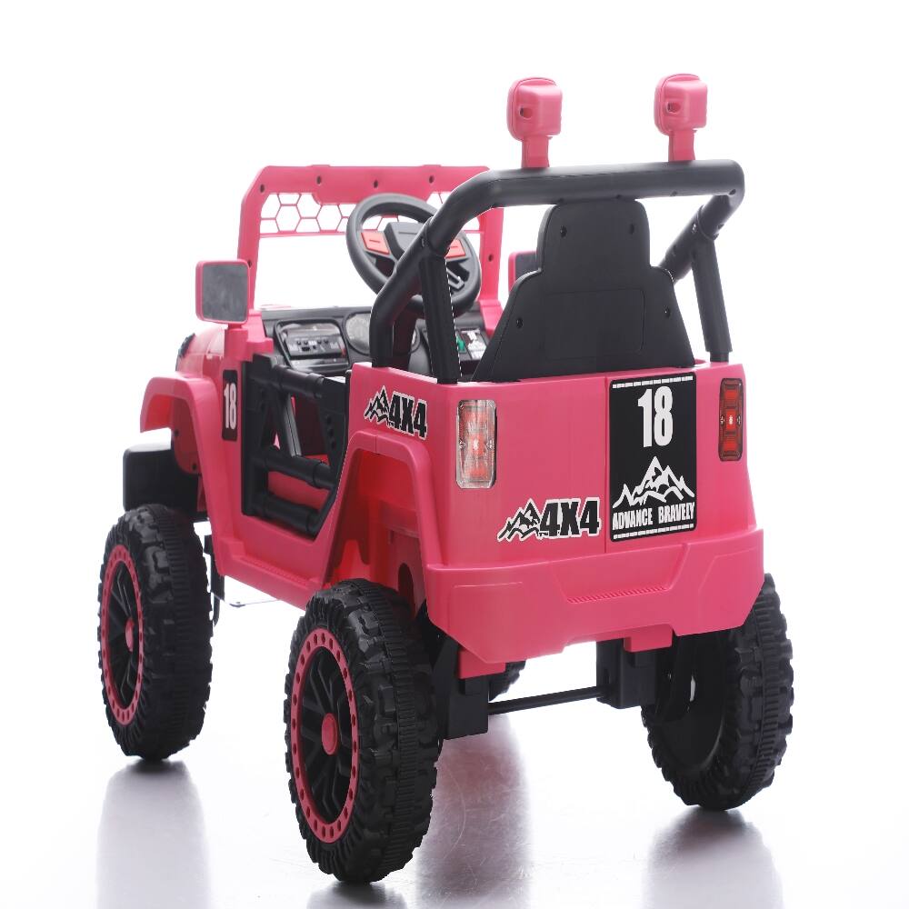 Ropilly Pink 12V Ride On Car Kids Electric Car with Remote Control ...