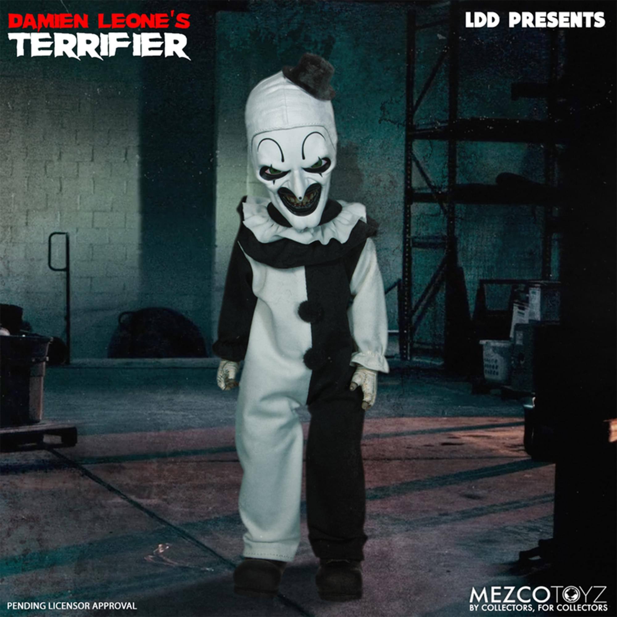 DAMIEN LEONE'S TERRIFIER  
LDD PRESENTS  
PENDING LICENSOR APPROVAL  
MEZCOTOYZ  
BY COLLECTORS, FOR COLLECTORS