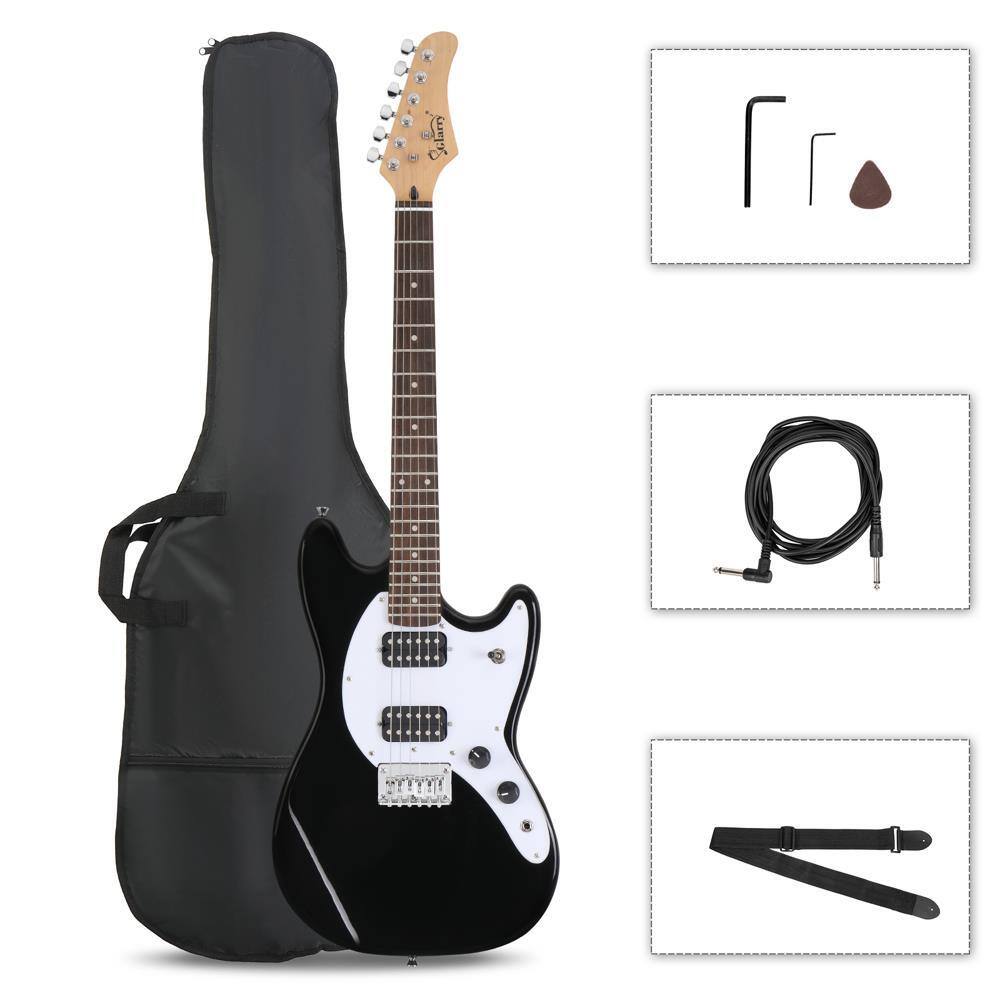 Front. Winado - 6 String H-H Pickups GMF Electric Guitar H-H Pickups for Student Professionals W/Bag, Shoulder Strap, Wrench Tool.