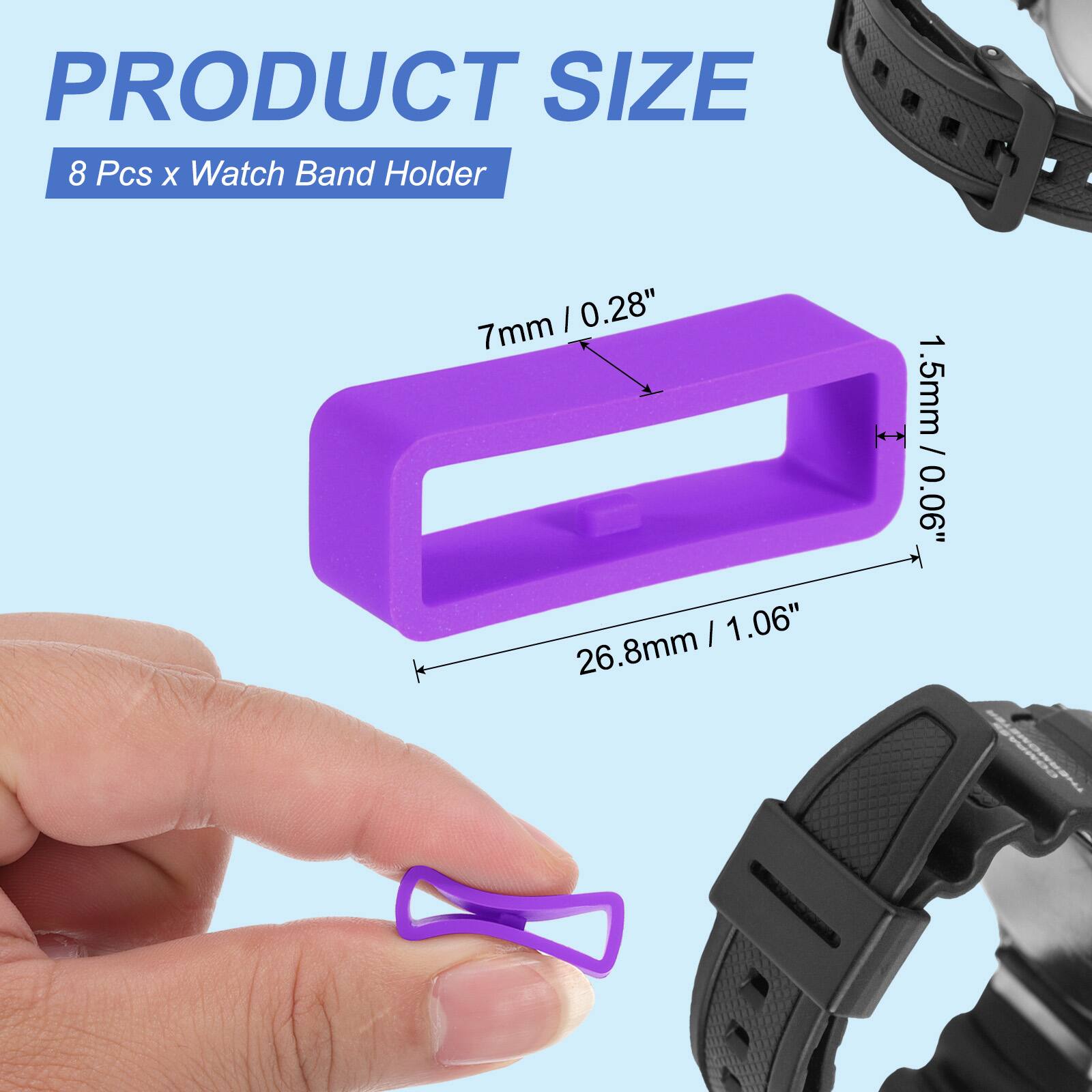 PRODUCT SIZE  
8 Pcs x Watch Band Holder  
7mm / 0.28"  
1.5mm / 0.06"  
26.8mm / 1.06"