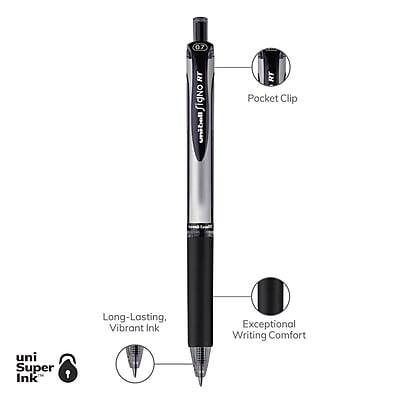 07 RT Signo Uiball RT Pocket Clip Long-Lasting, Vibrant Ink Exceptional Writing Comfort uni Super Ink
