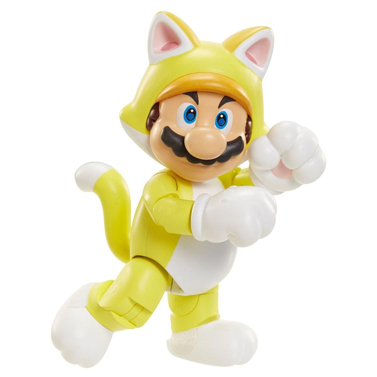 Alt View 1. Jakks Pacific - World of Nintendo 4" Figure: Cat Mario - Multi-Color.