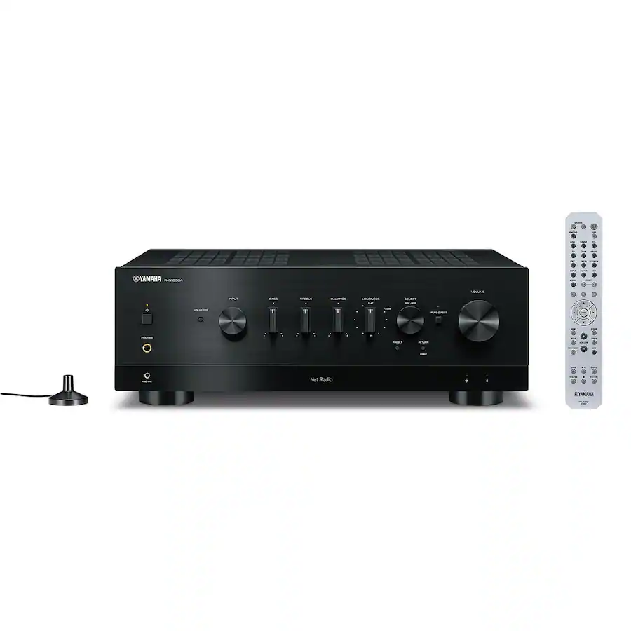 Yamaha R-N1000A Stereo Network Receiver with HDMI ARC, Bluetooth, Wi-Fi, and MusicCast Black