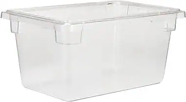 Front. RubberMaid - Rubbermaid® Clear Food/Tote Box, 5 Gallon - Clear.