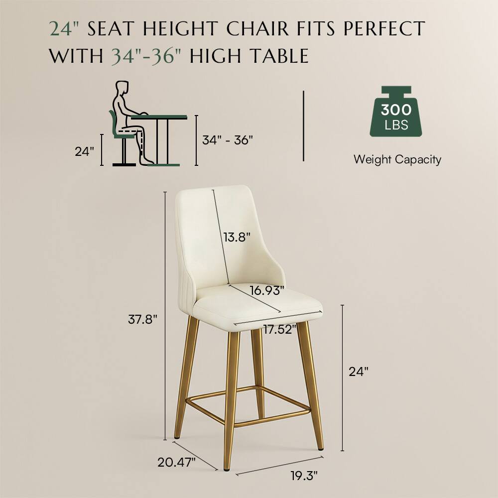 24" SEAT HEIGHT CHAIR FITS PERFECT WITH 34"-36" HIGH TABLE

300 LBS Weight Capacity

13.8" 16.93" 37.8" 17.52" 24" 20.47" 19.3"