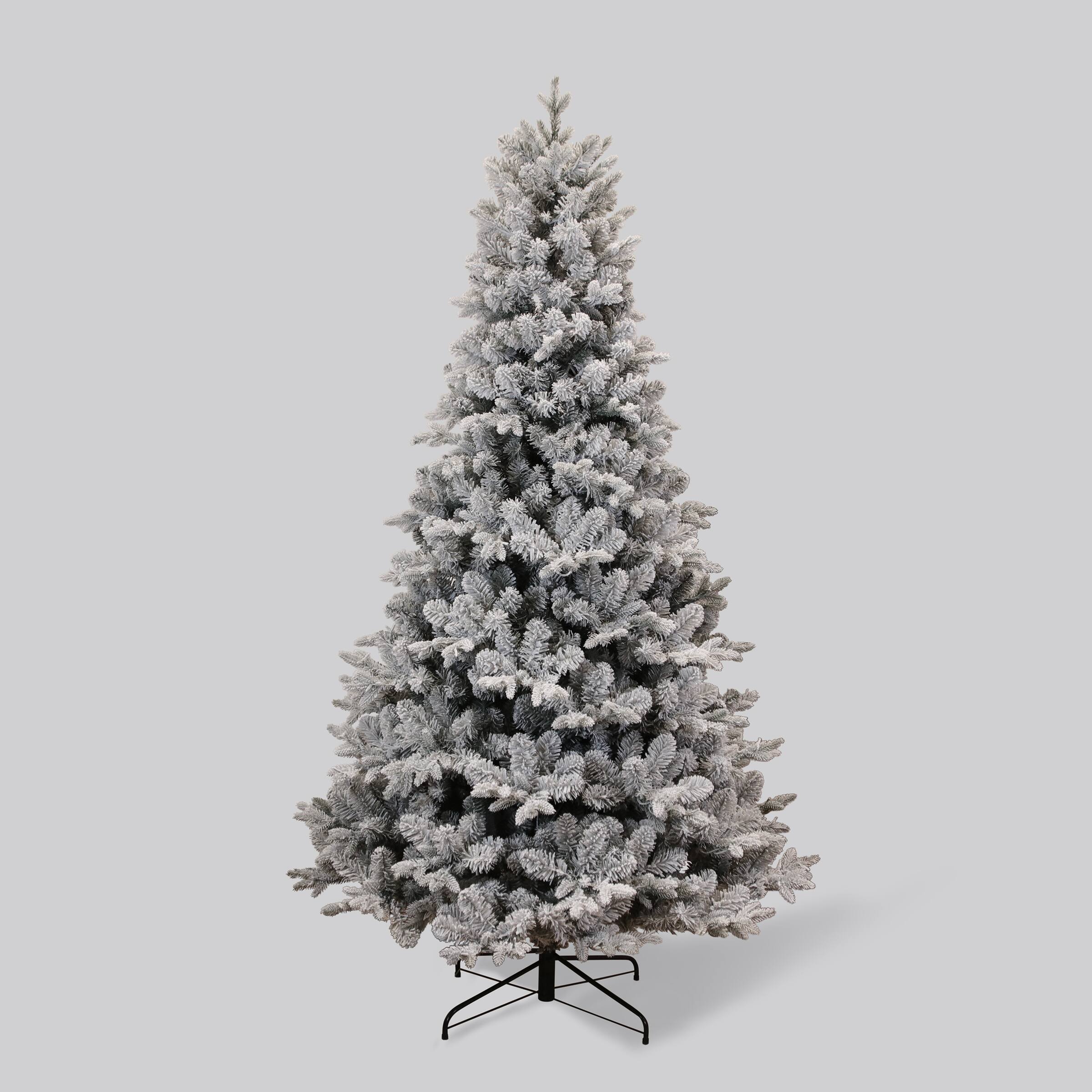 Alt View 4. Philips - Philips 7.5' Pre-Lit Flocked Balsam Fir Warm White LED with Remote - Green.