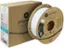 PolyLite Pro PLA 3D printing filament is made of 100% polymater. It is a professional 3D printing filament that is available in a 1.75mm size. The filament is white in color and is suitable for use with 3D printers. The filament is made by PolyLite, a company known for its high-quality 3D printing materials. The filament is packaged in a cardboard box, which is designed to protect the product during shipping and storage. The box also includes a label with information about the product, such as its size, color, and the company that manufactures it.