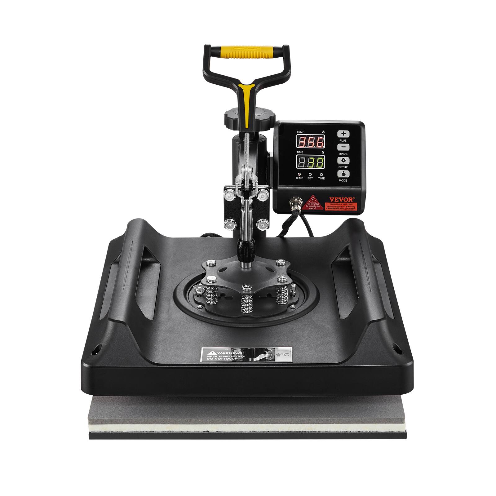 SAP  
PLUS  
Red  
:  
MINUS  
SETUP  
O 0 TEMP 251  
0 TME  
WOOD  
VEVOR  
WARNING HIGH TEMPER COMP. GO NOI parcon