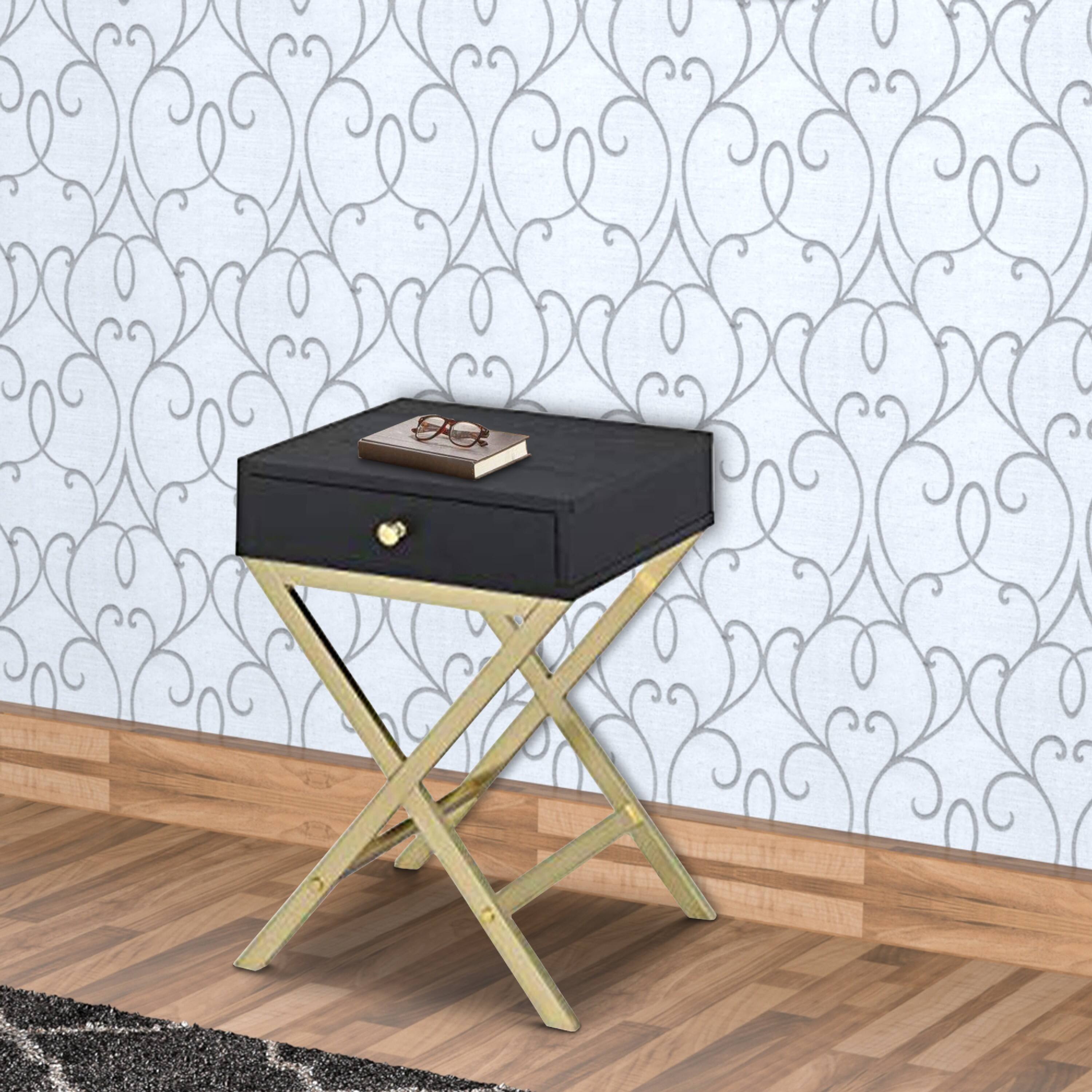 Alt View 5. Manhattan Lane - Stylish Side Table - Black&Gold.