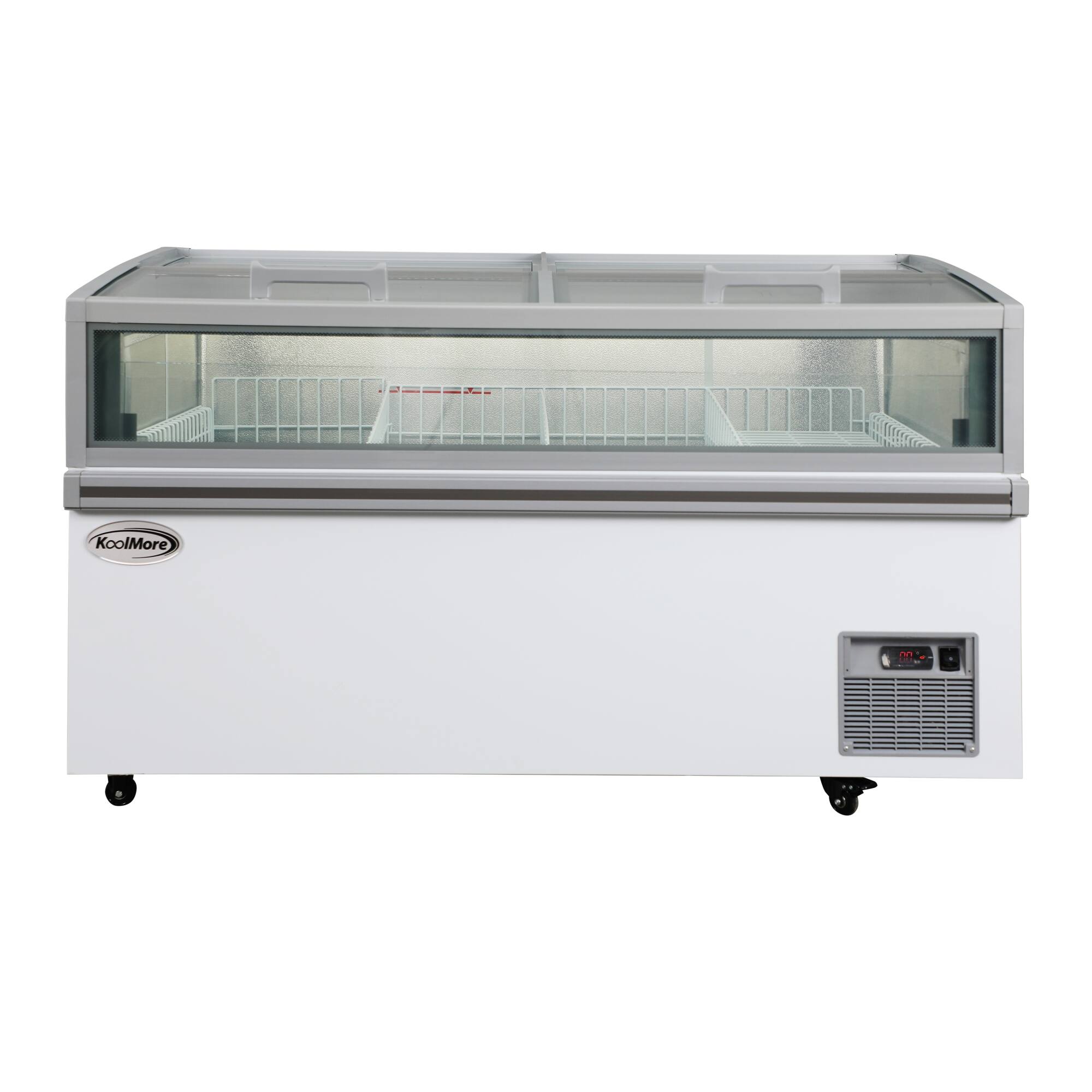Alt View 2. Koolmore - 59 in. 20 cu. ft. Commercial Auto Defrost Convertible Island Freezer/Refrigerator in White (KM-ISCF-59AF) - White.