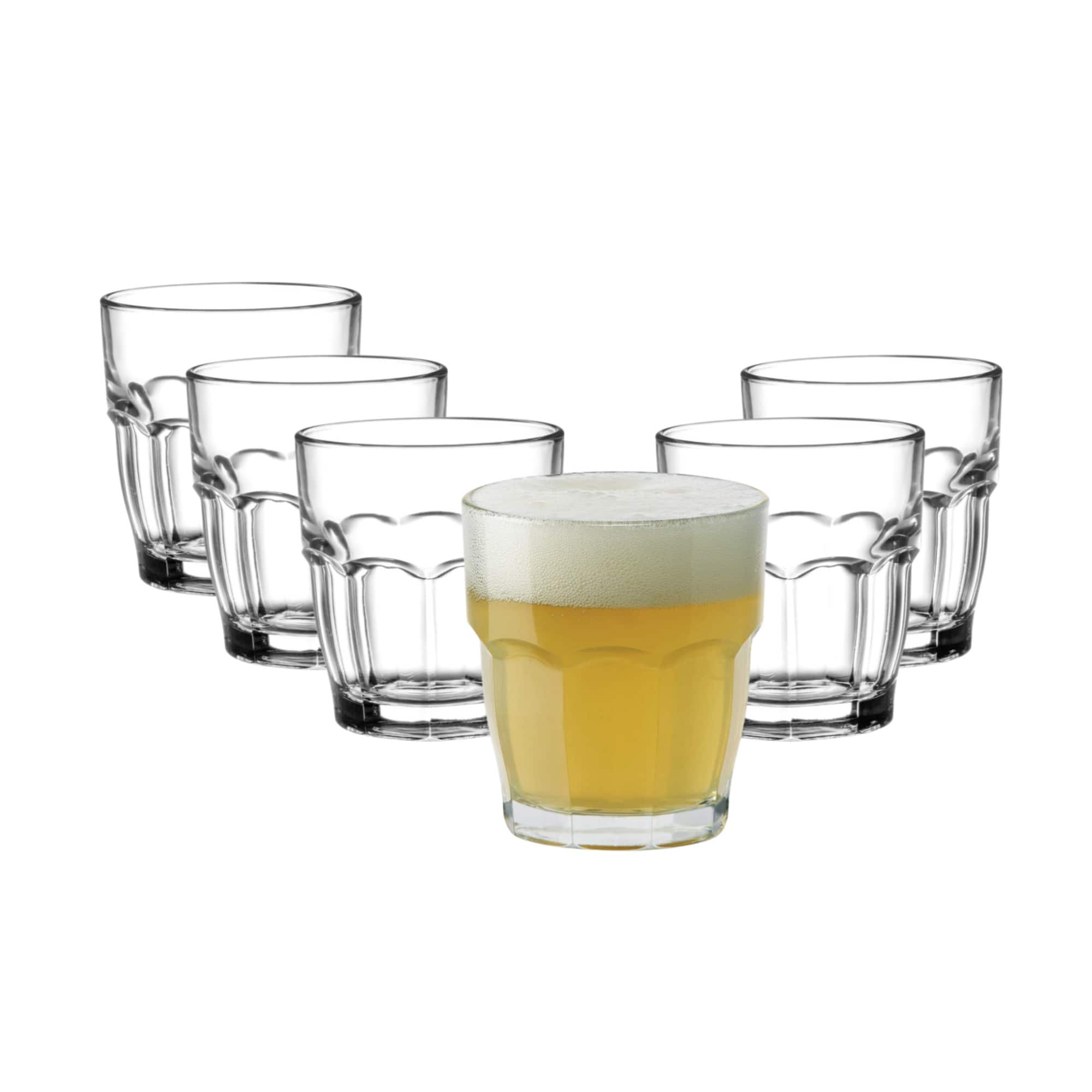 Bormioli Rocco - Rock Bar Juice Glasses, Set of 6, 7.25 Oz Stackable Tumblers - Clear price history on PriceWatchPro