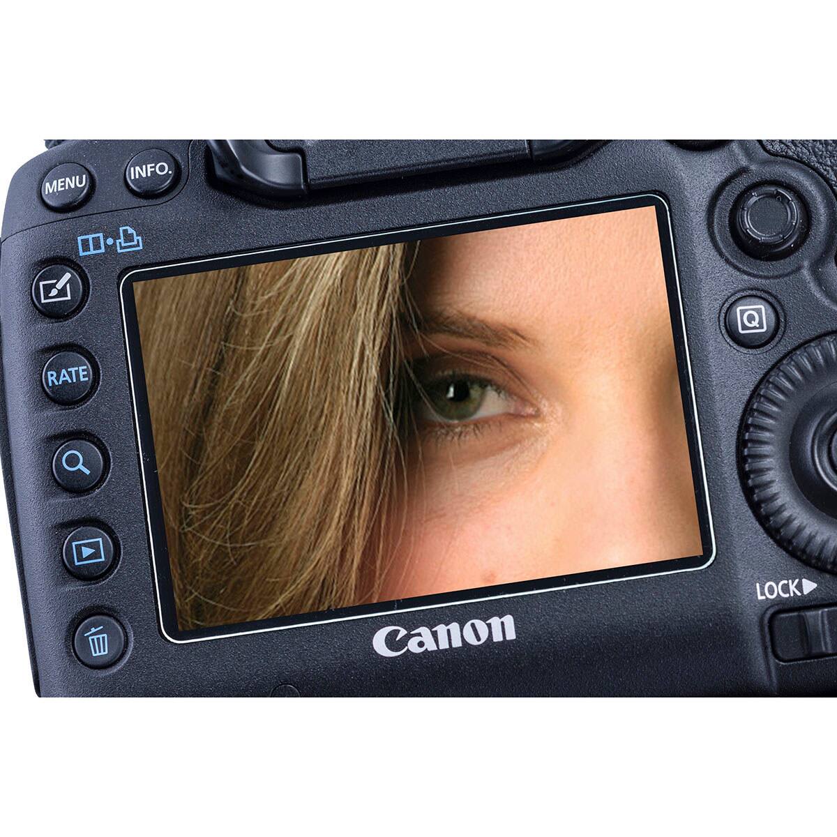 MENU INFO. RATE Canon LOCK