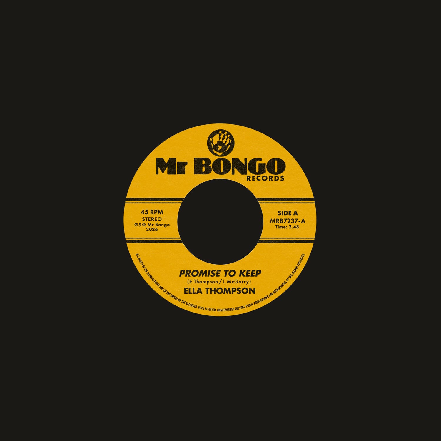 Ella Thompson - Promise to Keep / Change of Heart   - 7-INCH SINGLE [7 inch Vinyl Disc] price history on PriceWatchPro