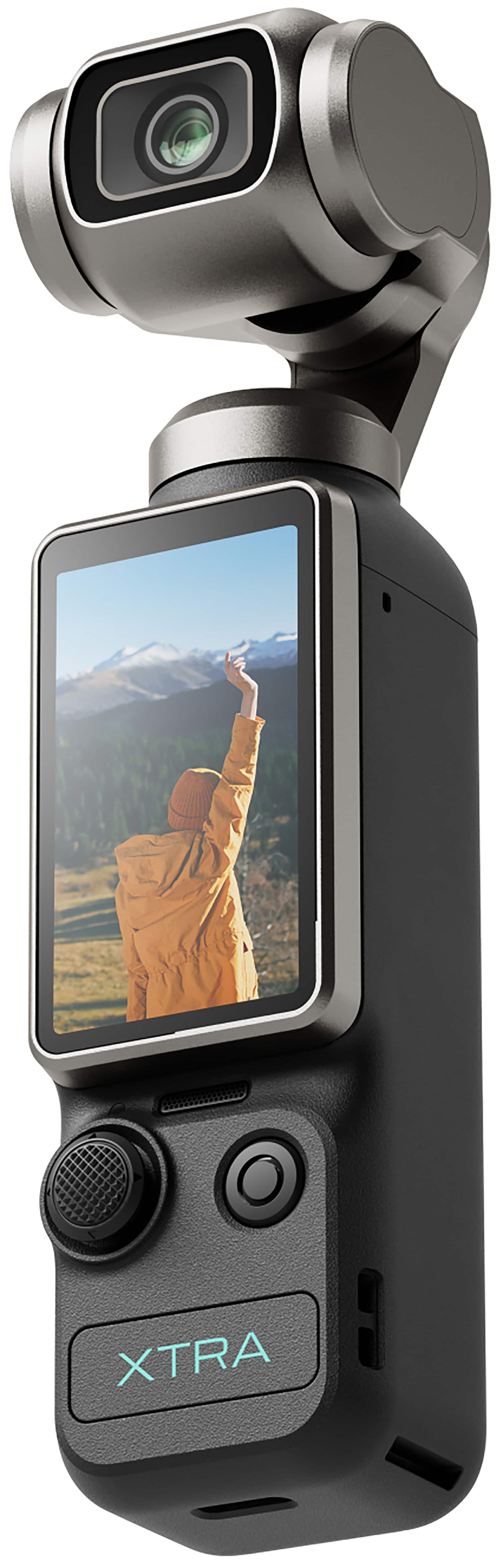 Xtra - Muse Pocket Camera w/ 3-Axis Gimbal Stabilizer, 4K/120fps Vlogging Camera w/ 1'' CMOS, Fast Focusing & Subject Tracking - Black