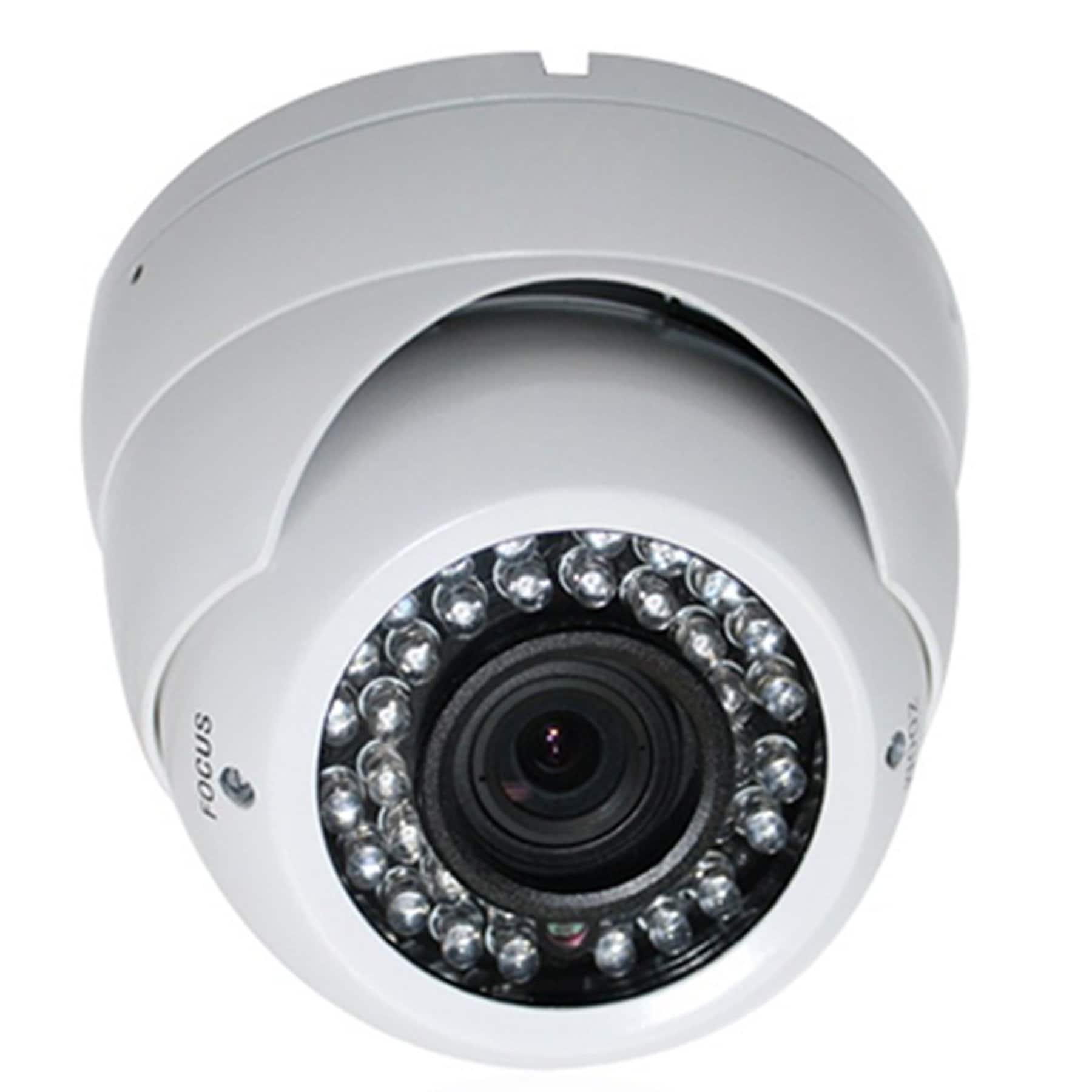 SPT - Wired Outdoor Vandal Dome Camera with 1000TVL Resolution - White