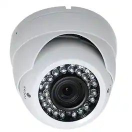 SPT - Wired Outdoor Vandal Dome Camera with 1000TVL Resolution - White