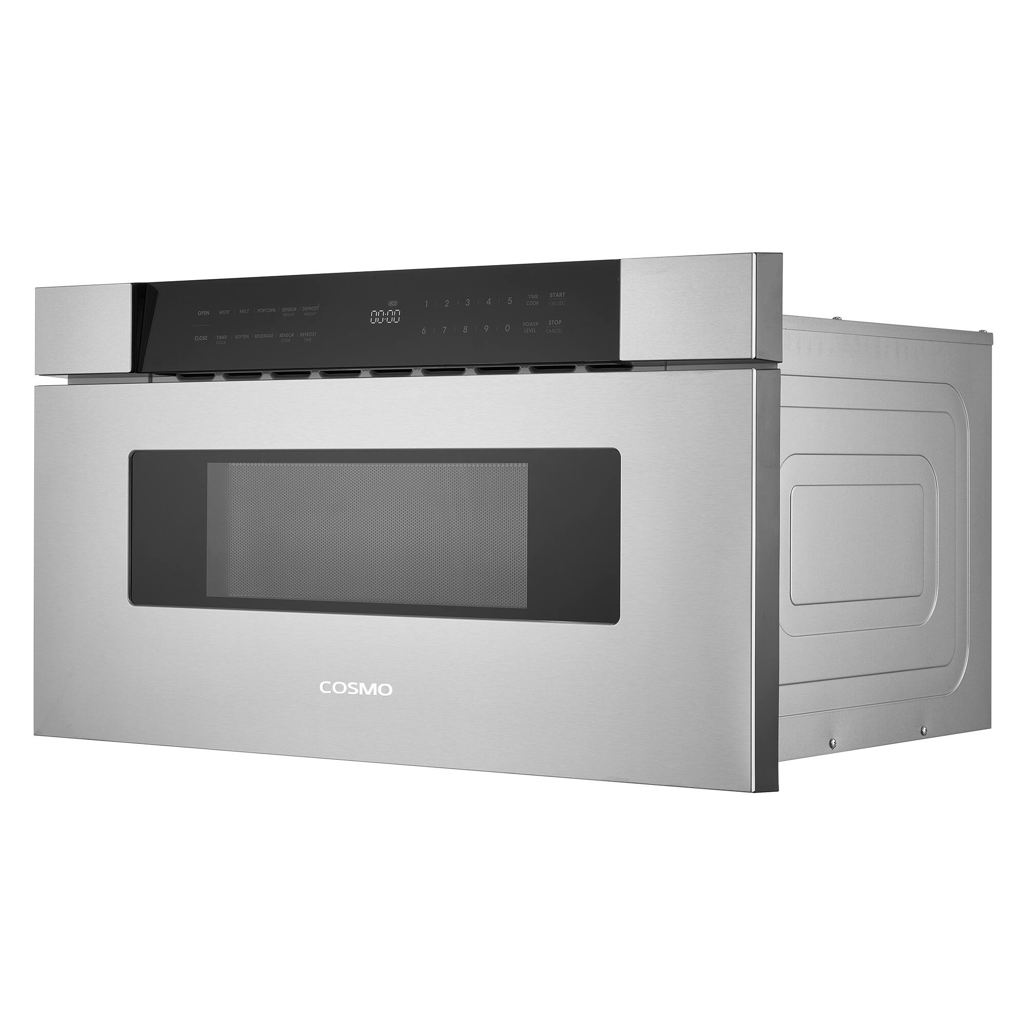 Alt View 5. COSMO - COS-MWD3012NHSS 30 in. Haven Collection 1.2 cu. ft. Built-in Microwave Drawer, Presets, Touch Controls, Defrosting Rack - Stainless Steel.