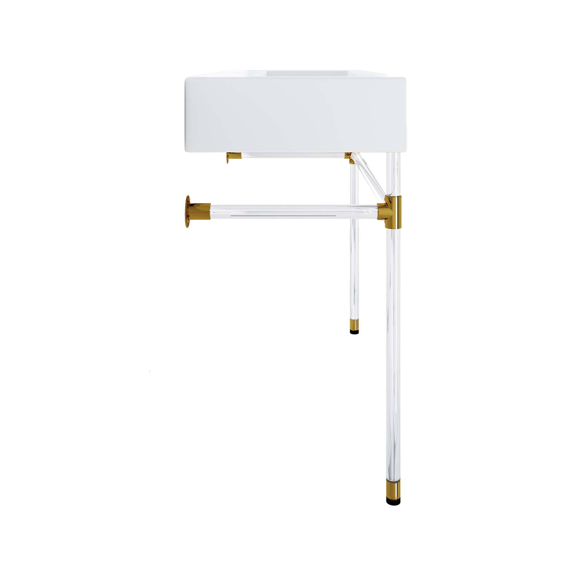 Alt View 1. Modway - Redeem Wall-Mount Bathroom Vanity Basin Included - Clear White.