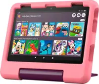 Amazon - Fire HD 8 Kids tablet, ages 3-7 | 3GB memory, 13-hr battery, 32GB (2024 release) - Disney Princess - Front_Zoom