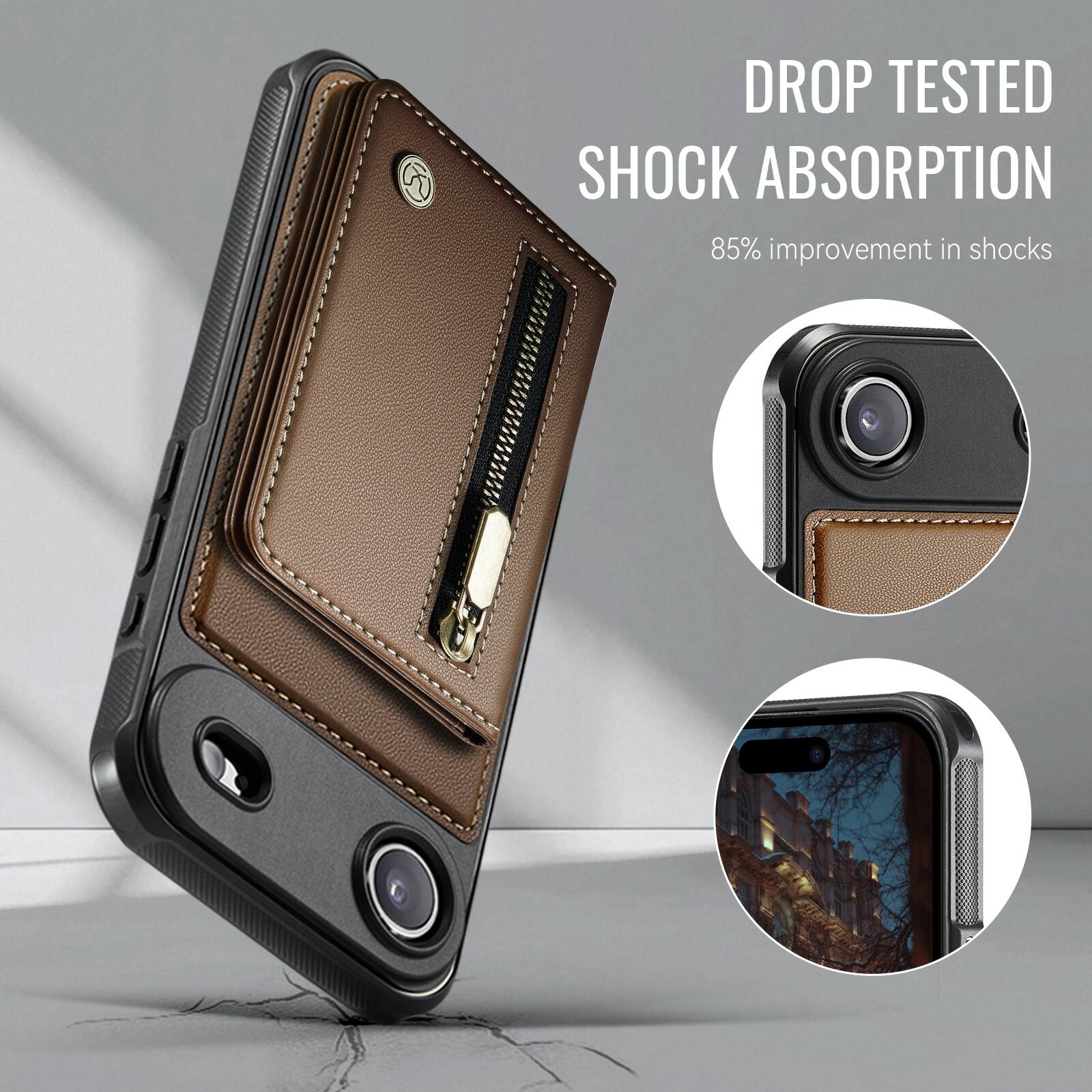 DROP TESTED  
SHOCK ABSORPTION  
85% improvement in shocks