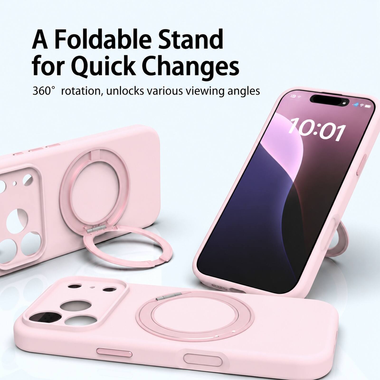 Dteck For iPhone 18 Pro Max Liquid Silicone Magnetic Case Dual layer ...