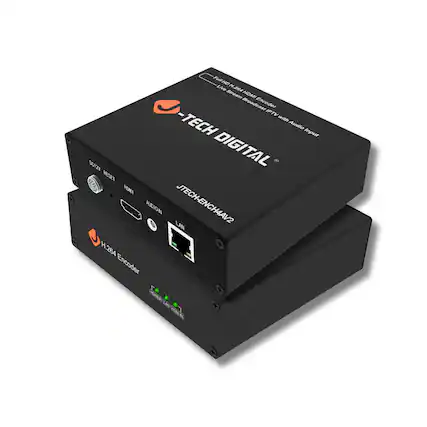 Pull ND Live H.264 H, Stream HDMI Broadcast Encoder IPTV with -TECH Audio Input SZ DIGITAL & RESET VENI esnigie ALDION N LAN JTECH-ENCH4AV2 H.264 Encoder + POPR L x PM
-TECH DIGITAL
JTECHENCH4AV2
Full HD H.264 HDMI Encoder
Live Stream Broadcast IPTV with Audio Input
H.264 Encoder