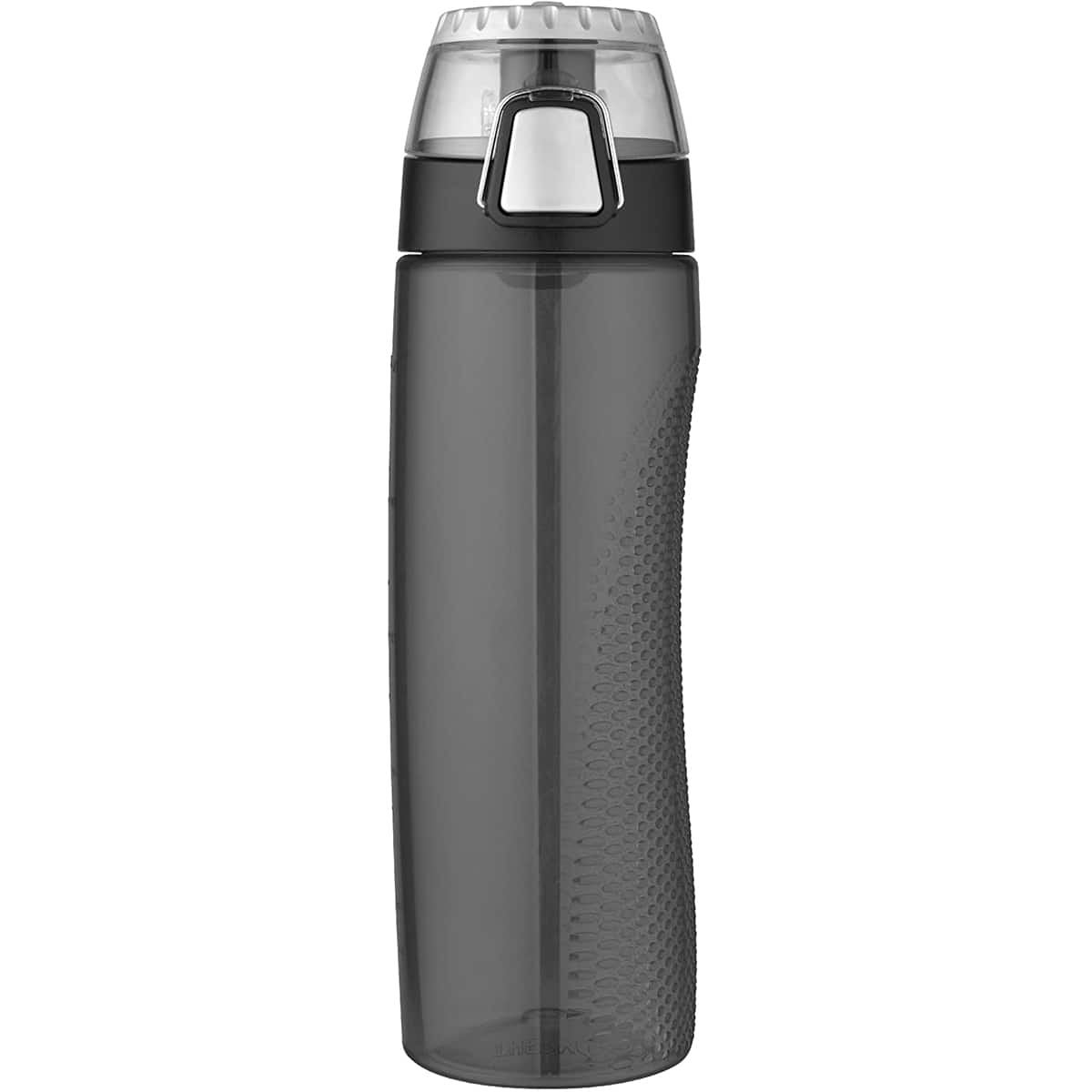 Thermos - 24 oz. Tritan Flip-Cap Water Bottle with Rotating Meter - Smoke - Gray