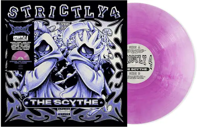 STRICTLY 4
THE SCYTHE
DENZEL CURRY
ASAP FERG
TIACORINE
BKTHERULA
LAZER DIM 700
JUICY J
KEY NYATA
TROORUGRAT
SMINO 454
LUUM
TYLER
SIDE A
RICH THE KID
SADBOI
SPECIAL VINYL 1ST COLOR PRESSING LOTLY 4 IE SCYTHE SIDE B
THE SCYTHE