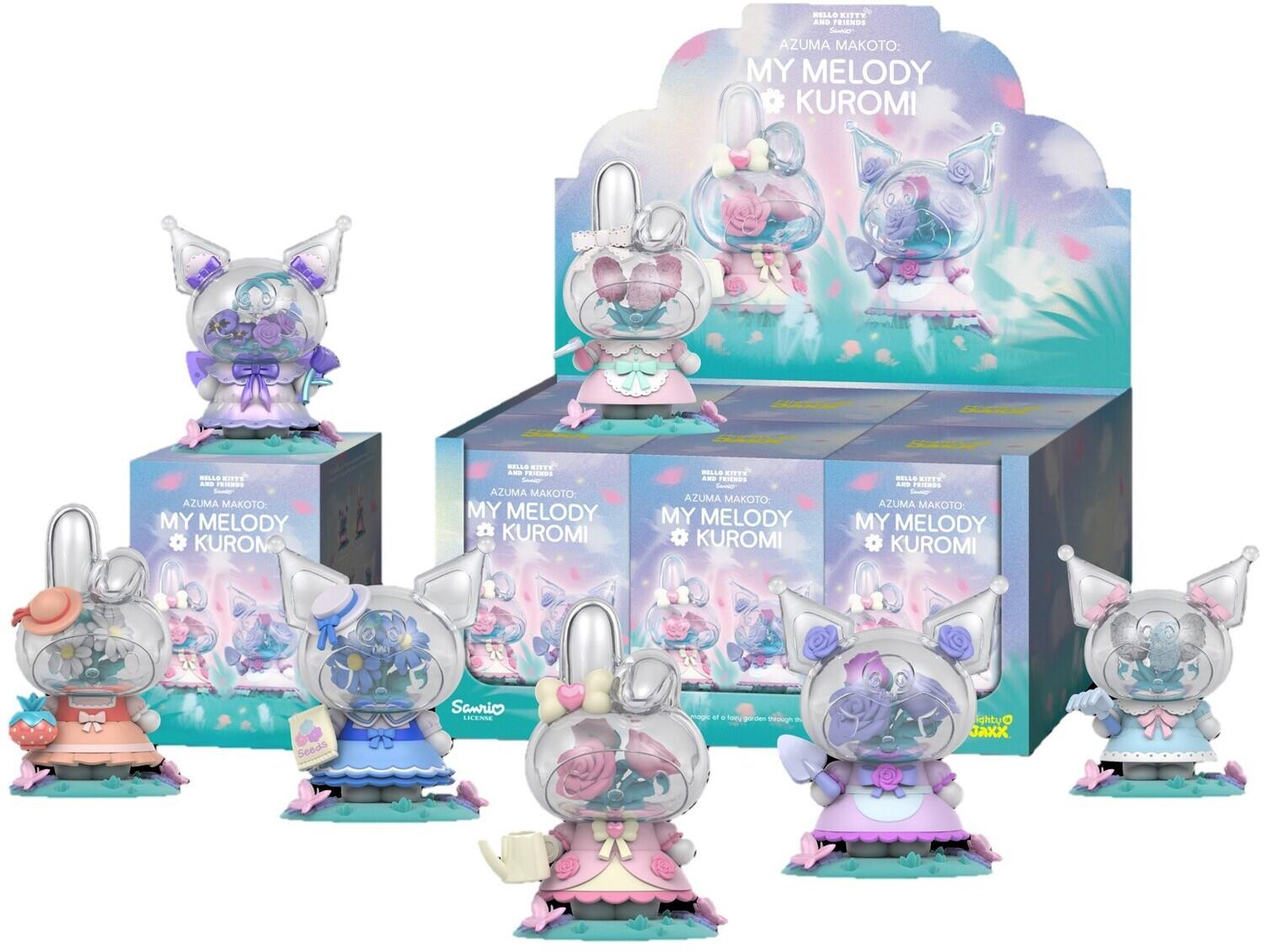 HELLO KITTY AND FRIENDS  
Sandies AZUMA: MY MELODY KUROMI  
MILLO BITTY AND FRIENDS AZUMA MAKOTO: MY MELODY KUROM  
HELLS on AND FRIENDS AZUMA MAKOTO: MY MELODY KUROMI  
HELLS FITT AND FRIENDS AZUMA MAKOTO MY MELODY KUROMI  
BELLS KITTY AND FREEBOX AZUMA MAKOTO: MY MELODY KUROMI  

Seeds  
Sanrio LICENSE  
magic AIT . soing garden through 5%  
Qutripi JAXX