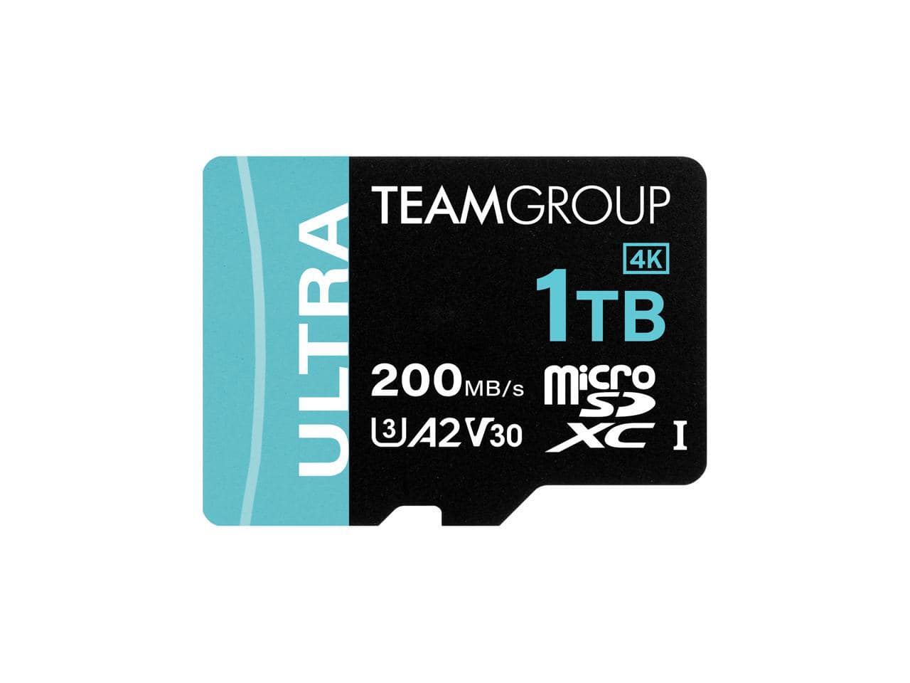 Team Group - Team 1TB microSDXC U3 Card, Up to 200MB/s, for Nintendo Switch, Steam Deck, ROG Ally (TULMSDX1TIA2V3022503)