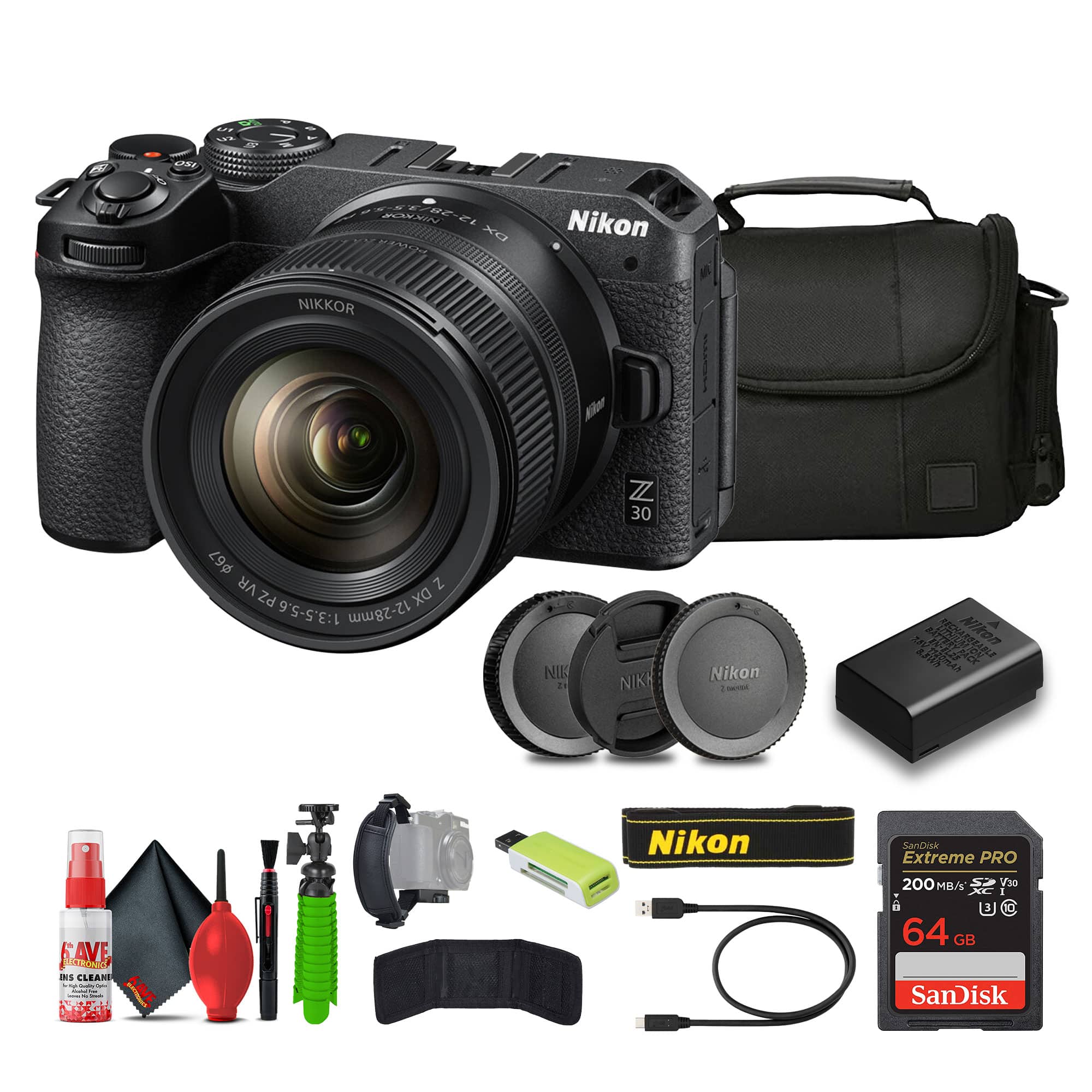 Nikon - Z30 Lightweight Mirrorless Camera with 12-28mm Zoom Lens (1781) Bundle price history on PriceWatchPro