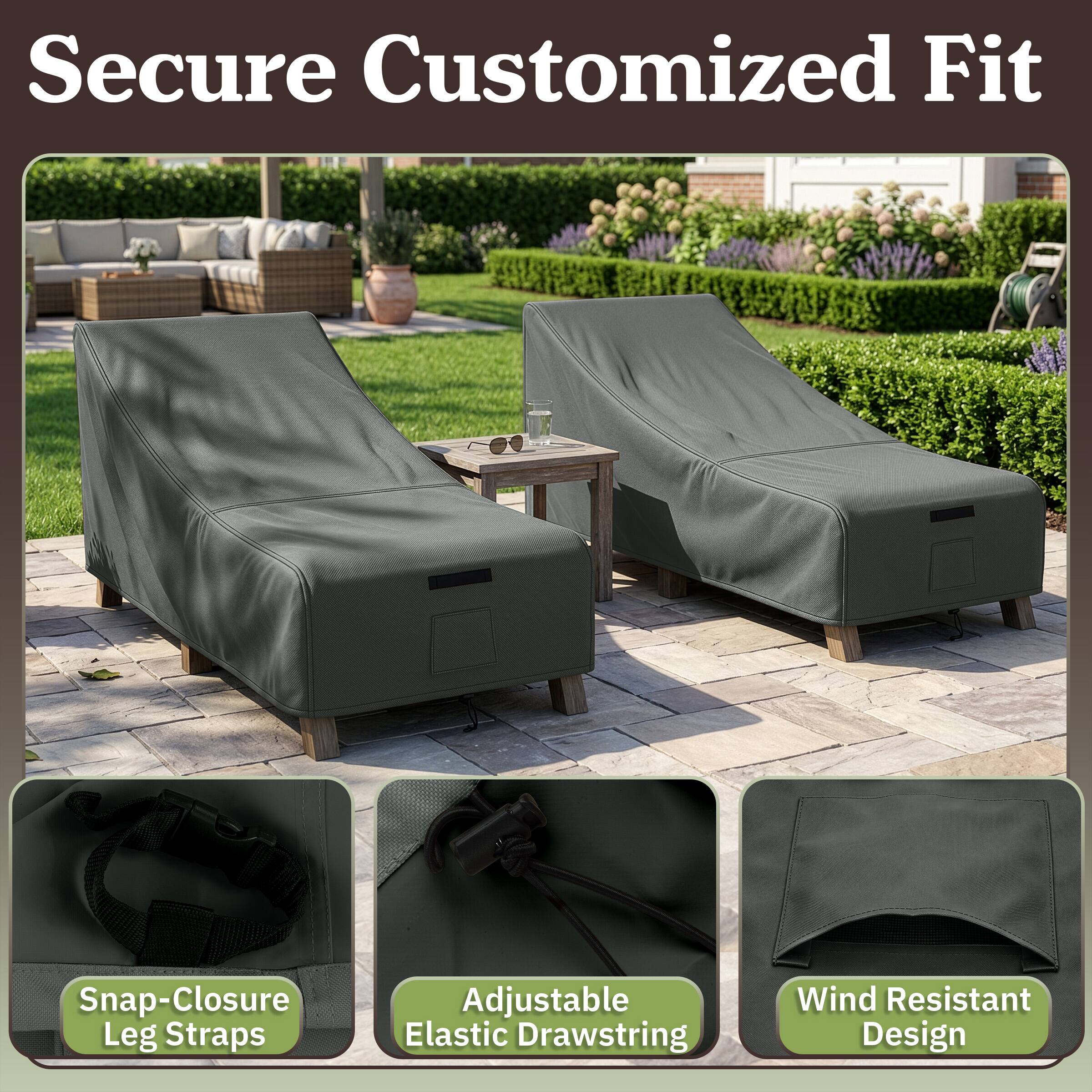 Secure Customized Fit

Snap-Closure Leg Straps

Adjustable Elastic Drawstring

Wind Resistant Design