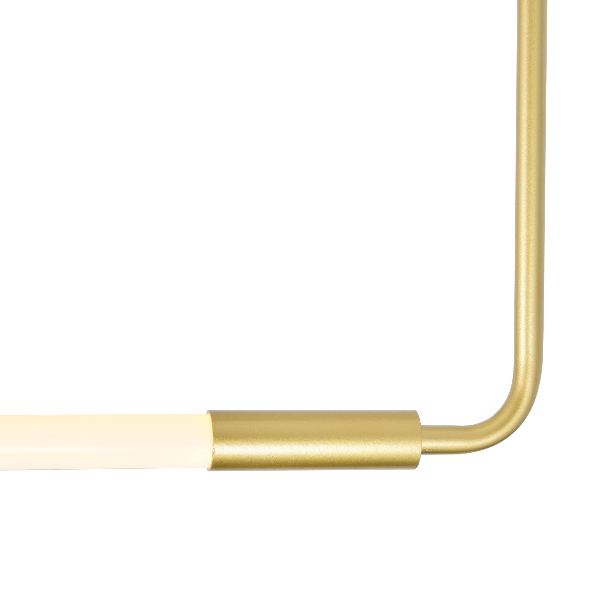 Left. CWI Lighting - Hoops 2 Light LED Chandelier With Satin Gold Finish - Satin Gold.