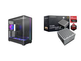 ENIAC - Computer Case PSU Combo - Montech KING 45 PRO (B) Bundle with Montech Century II 1050 - Black