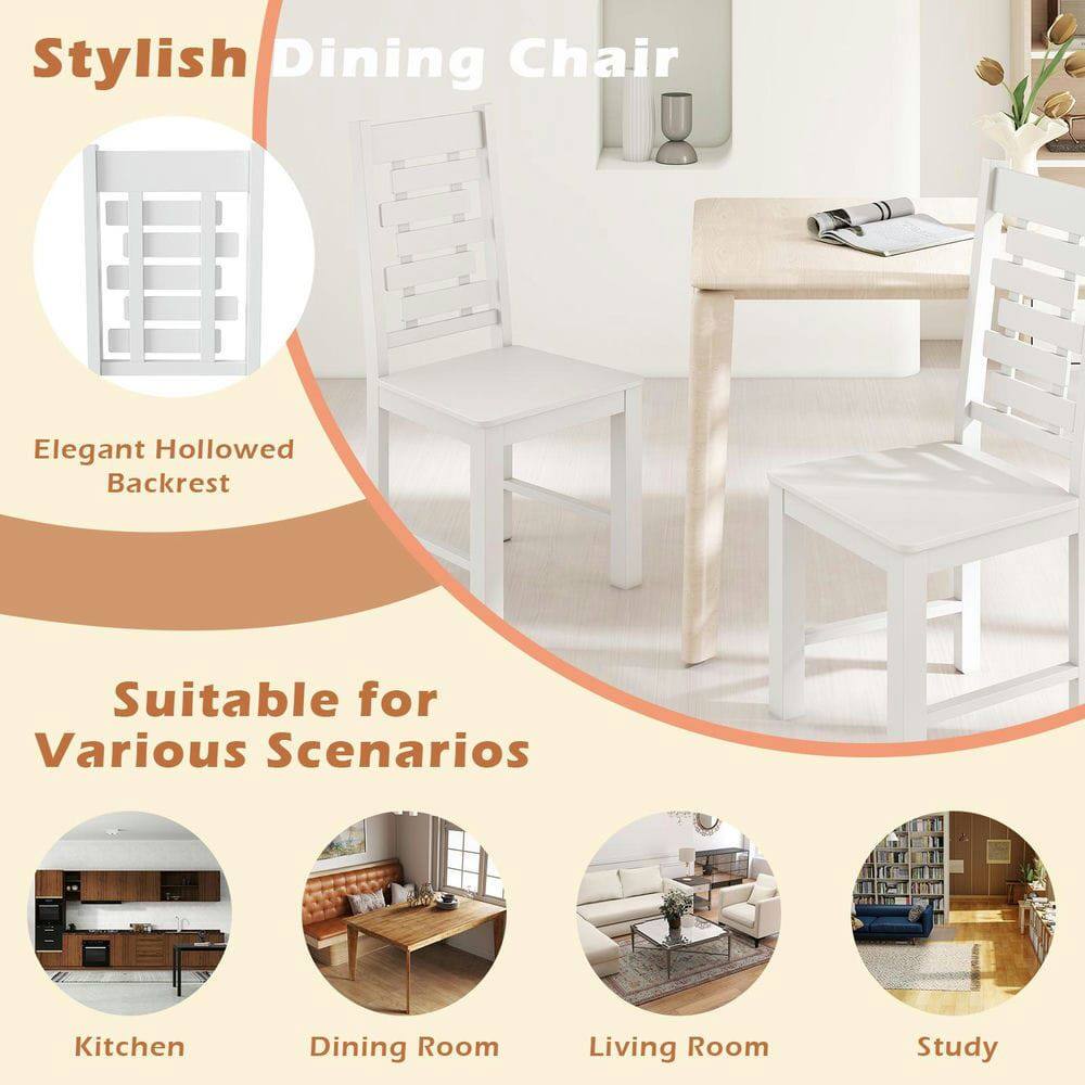 Stylish Dining Chair  
Elegant Hollowed Backrest  

Suitable for Various Scenarios  
Kitchen  
Dining Room  
Living Room  
Study