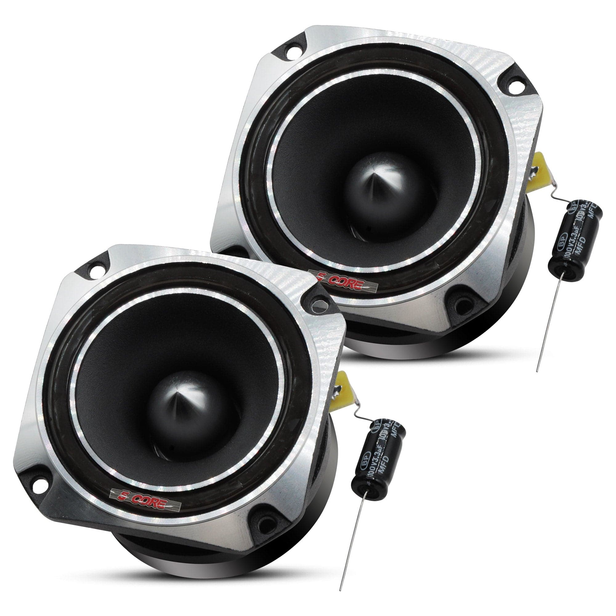 5 CORE 5Core Tweeters Speakers Car Audio Pair 600W Peak 3.5 Inch