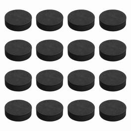 Unique Bargains - Single Sided Speaker Isolation Pads 55x16mm Round EVA Acoustic Foam Anti-Vibration Feet for Speaker Subwoofer, 16pcs - Black