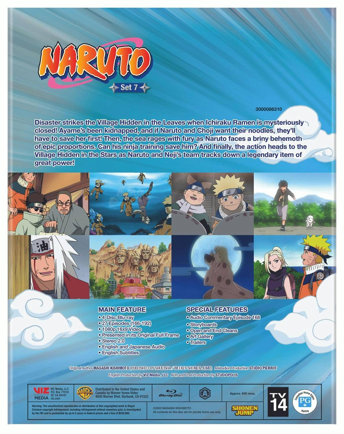 Back. Naruto - Set 7 (Box Set) [Blu-ray].