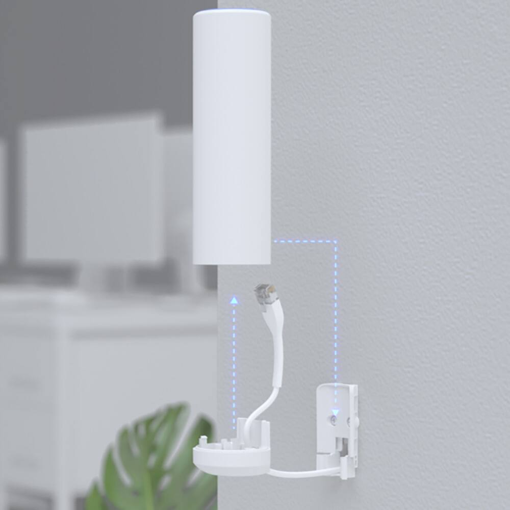 Alt View 4. Ubiquiti - Networks Wireless Dual-Band Wi-Fi 6 Mesh Access Point U6-Mesh-US - White.