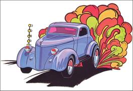 PopMarket - AMT 1936 Ford Coupe Gasser 1/25 Scale Model Kit - COLLECTIBLES - Multicolor