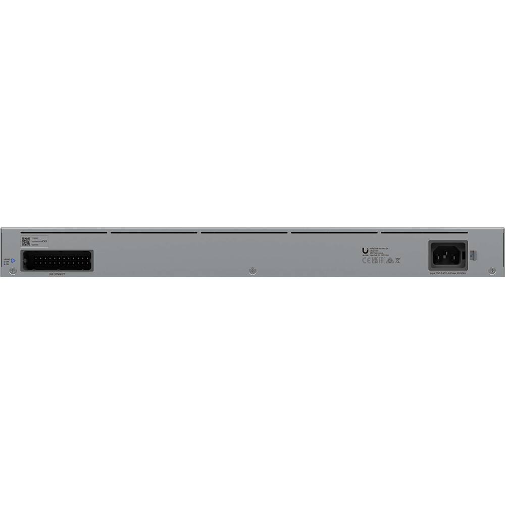 Alt View 4. Ubiquiti - Pro Max 24-Port 2.5G/1G Managed Network Switch USW-Pro-Max-24 - Gray.