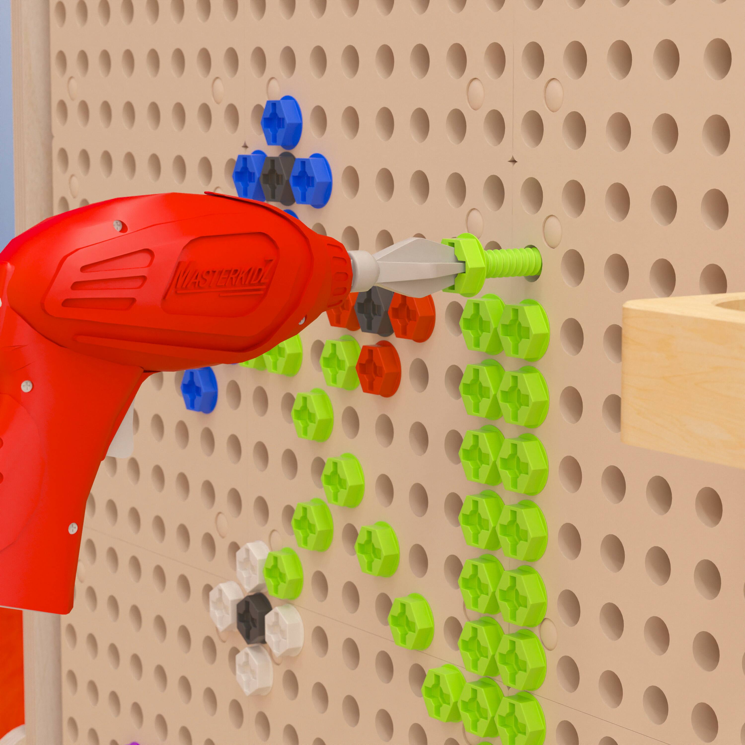 Alt View 1. Flash Furniture - Bright Beginnings 8-Piece Tool and Holder Accessory Set for Modular STEAM Wall Systems (Wall Not Included) - Multi.