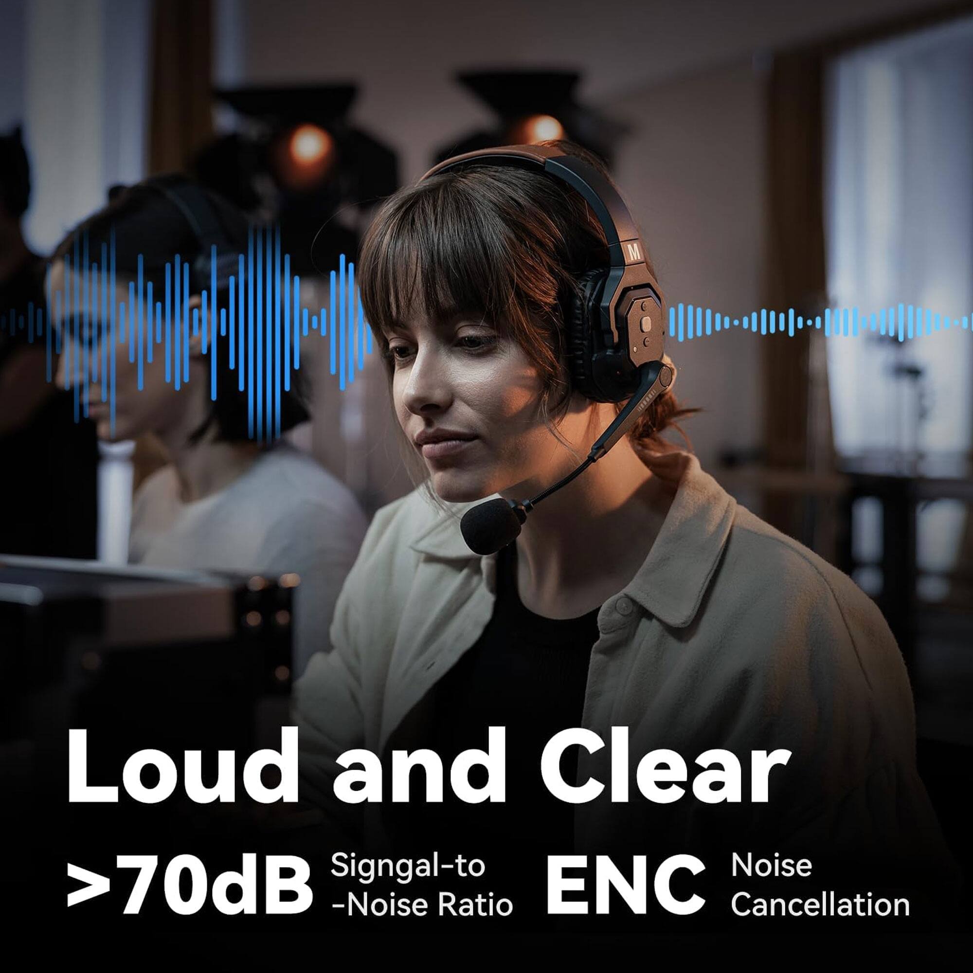 Loud and Clear  
>70dB  
Signal-to-Noise Ratio  
ENC  
Noise Cancellation