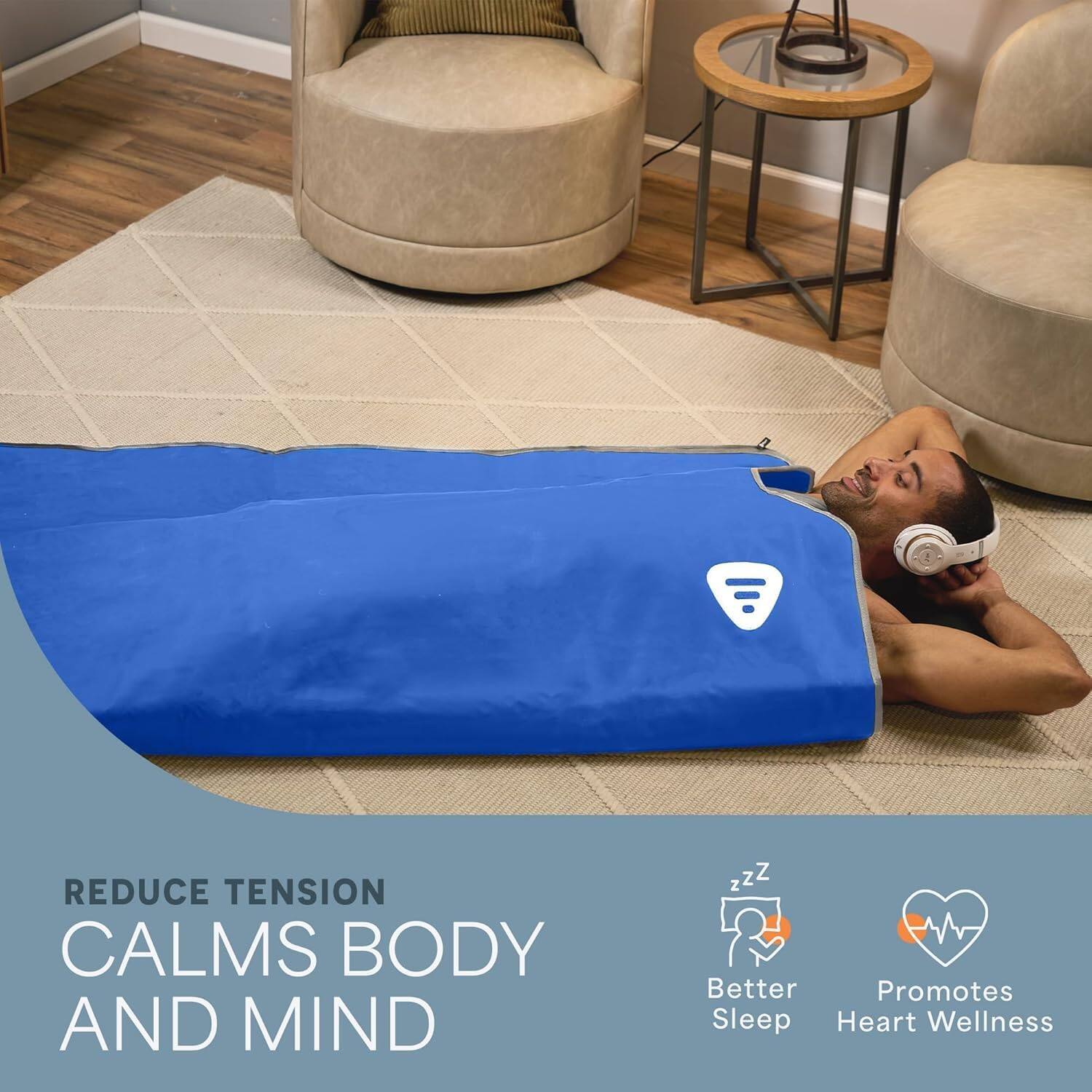 REDUCE TENSION  
CALMS BODY AND MIND  

Better Sleep  
Promotes Heart Wellness